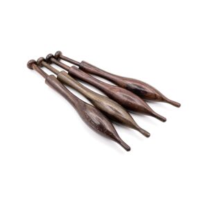Lot De 12 Fuseaux à Dentelle En Buis Anciens - Neufs - Pour Dentellières Et Artisanat